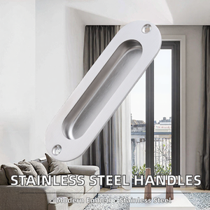 High Quality Stainless Steel <b>Sliding</b> <b>Door</b> Handles Modern Embedded Concealed Design Entry Exterior Hotel Bedroom Warehouse Mall - Product Image 2