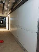 Panneau creux en PVC durable pour clôture de chantier, robuste