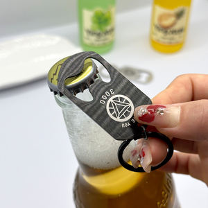 Portable Stainless Steel Beer Bottle Opener <b>Key</b> <b>Chain</b>, Custom Logo for Gift - Product Image 1