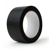 Ruban adhésif antidérapant de qualité supérieure, résistant, non abrasif, noir, imperméable, caoutchouté, 48 mm x 50 m, pour les maisons et les bureaux