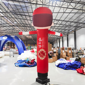 Modelli Gonfiabili Pubblicitari Commerciali per Esterni: <span class=keywords><strong>Personaggi</strong></span> Rossi a Cartone Animato che Salutano con la Mano, Danzatori <span class=keywords><strong>di</strong></span> Benvenuto, Stelle - Product Image 4