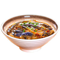 Frozen Listo para Comer Yu Xiang Berenjena Comida Vegetariana China Platos Gourmet Precocinados