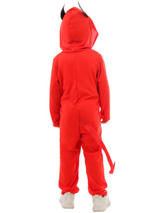 Nuevo disfraz de cosplay rojo de HP, mono con capucha para niños, traje para fiestas, disfraz de diablo de Halloween para niñas y niños - Product Image 3
