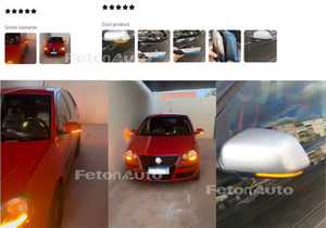 2 Piezas de Luces LED Dinámicas de 12V para Espejo Retrovisor, Indicador de Señal de Giro para V W Polo Mk4 FL Vento 2005-2010 Skoda Octavia 2004-2010 - Product Image 5