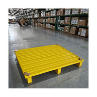 Palette en métal galvanisé, robuste, vente en gros, stockage industriel en entrepôt, fournisseur OEM, prix compétitif, 1500 kg