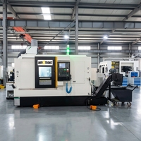Centre d'usinage CNC 3 axes à double broche MS20Y de haute précision, commande FANUC, axe Y automatique pour pièces médicales