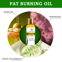 Produit de perte de poids rapide LANORIENT en marque privée, huile de massage pour le corps brûle-graisses naturelle et biologique à la vitamine E et au jojoba