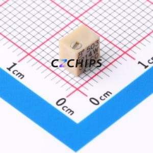 Résistance/potentiomètre réglable 3214W-1-503E SMD-3P, résistance 5,1x4,8 mm 50 kOhm 10 % 250 mW 100 ppm/ ℃ - Product Image 1