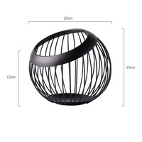 Vente en gros Corbeille à fruits ronde décorative en métal à ouverture biseautée Panier de rangement pour fruits sur pied pour articles divers