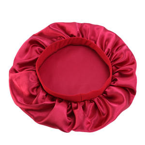<span class=keywords><strong>Bonnet</strong></span> en Satin soyeux de styliste avec Logo personnalisé, <span class=keywords><strong>Bonnet</strong></span> de sommeil, <span class=keywords><strong>Bonnet</strong></span> de cheveux en Satin avec bandeau élastique de qualité supérieure, couvre-chef - Product Image 5