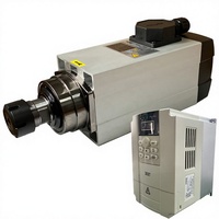 Moteur de broche CNC HQD 4,5 kW 6 kW refroidi par air 380 V 220 V 18000 tr/min ER32 300 Hz 4 roulements pour machine de fraisage CNC