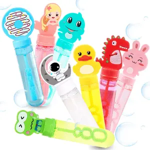 Eco-friendly wedding 35ml animal bubble water tube stick wholesale outdoor bubble toys