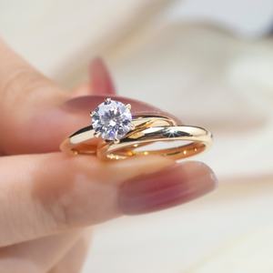 Bague en or blanc 18 carats MSR-1245 avec diamant de laboratoire de 1 carat, forme ronde, D VS1, bijoux personnalisés - Product Image 3