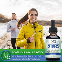 Échantillon gratuit OEM Gouttes liquides de zinc ionique Amplificateur immunitaire Supplément de zinc pur comprenant du calcium, du fer et du sélénium