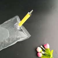 Personnalisé 500ml 1L transparent sac en boîte liquide gel désinfectant pour les mains savon recharge pochette