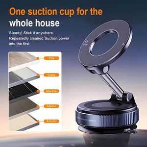 Magnet Mobile Phone Holder Vacuum Suction Cup Aluminum Alloy Mobile Phone Suction Cup Mobile Phone Navigation Holder - Product Image 2