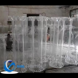 Lớn rõ ràng Acrylic xi lanh ống với mặt bích kháng hóa chất <span class=keywords><strong>PMMA</strong></span> quá trình tàu cho công nghiệp Sight Glass tùy chỉnh OEM - Product Image 5