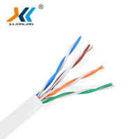 Kabel Ethernet Cat5e 50m Konduktor CCA Solid dengan Konektor RJ45 dalam Kantong PE (8-Konduktor) untuk Komunikasi Telekomunikasi
