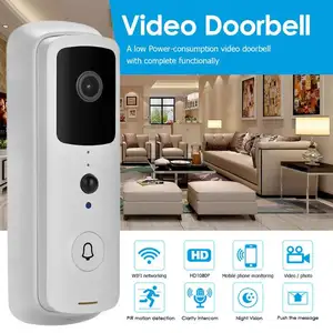 Tuya Smart Draadloze Video Deurbel Digitale Visuele Intercom Wifi Deurbel Waterdichte Elektronische Portier Home Security Camera