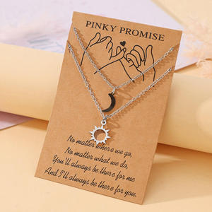 <span class=keywords><strong>Collana</strong></span> in Acciaio Inossidabile per il Ritorno a Scuola, Regalo per Bambini, Set di Collane <span class=keywords><strong>con</strong></span> Ciondoli <span class=keywords><strong>Sole</strong></span> <span class=keywords><strong>e</strong></span> <span class=keywords><strong>Luna</strong></span> - Product Image 4