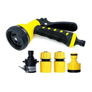Pistolet à eau haute pression 8 fonctions pour lavage de voiture avec robinet à connexion rapide et buses pour le nettoyage et l'arrosage - Product Image 3
