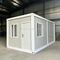 Cabine conteneur extensible blanche de 20 pieds, facile à assembler, résidence mobile, villa