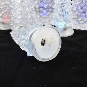 Acrylic Multi-Color Glowing Christmas <b>Tree</b> with <b>LED</b> Lights Crystal Sparkling Desktop Figurine for Outdoor Party Decorations - Product Image 2