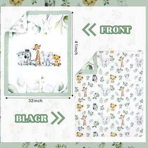 Ensemble de literie pour lit de bébé Animaux de la savane Dinosaures Ours Animaux de la forêt Jungle Ensemble de lit pour bébé Comprend une couette Drap housse Jupe pour bébé - Product Image 5