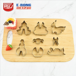Stainless Steel 3D <b>Cookie</b> Mold Set 18 Pieces Christmas Gingerbread House Baking <b>Tools</b> - Product Image 2