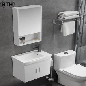Lavabo Semipedestal Moderno | Cerámica Blanca | Fácil Instalación | Ideal Baños Pequeños Y Grandes