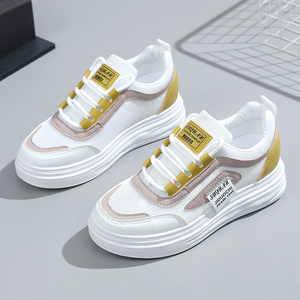 Mocassins LYKU W1792 pour femmes à talon haut, lacets, maille respirante, semelle intermédiaire en PVC antidérapante et imperméable, semelle épaisse, printemps/été - Product Image 5