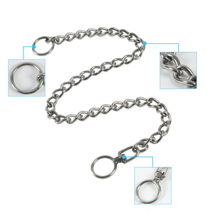 Correa de Perro de Acero Inoxidable y Titanio, Estilo Cubano, de Lujo, Duradera, de 35-80 cm, para Mascotas Pequeñas, Medianas y Grandes - Product Image 5