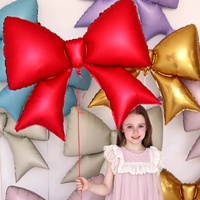 Ballon en aluminium en forme de nœud papillon de 38 pouces, accessoires photo pour la décoration de fête d'anniversaire des filles