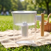 Filtros de Agua Domésticos, Purificador de Agua Potable de Gran Sabor, 10 Tazas, 150 Galones, Tritan Libre de BPA, Elimina Flúor, Cloro y Plomo