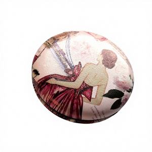 Llavero con Espejo <span class=keywords><strong>de</strong></span> Maquillaje <span class=keywords><strong>de</strong></span> Aleación <span class=keywords><strong>de</strong></span> Zinc Personalizado, Espejo Redondo Pequeño Rosa, Llavero con Flor, Regalo Promocional Ecológico con Logotipo Personalizado - Product Image 5