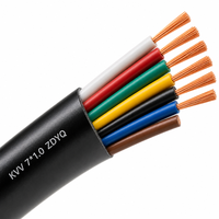 Câble de commande en cuivre KVV 7 conducteurs 0,75/1/1,5/2,5 mm² 450/750V, isolé et gainé PVC, pour câblage d'instrumentation et de coffrets électriques