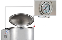 Marmite de cuisson industrielle à double enveloppe de 250 L pour la cuisson des bagels et la fusion du sucre, en acier inoxydable