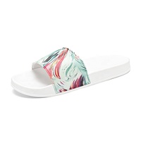 Sandales à enfiler tendance en PU imprimé marbre avec semelle EVA pour la maison et la plage – Vente en gros pour les magasins de détail et les commandes en gros