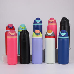 Bình nước thép không gỉ hai lớp, có nắp bật và tay cầm, bán buôn từ nhà máy, dung tích 16oz, 19oz, 24oz - Product Image 2