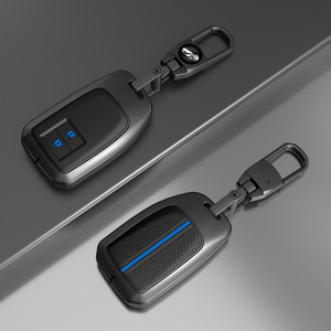 Étui de <span class=keywords><strong>clé</strong></span> de voiture de luxe en alliage de zinc avec porte-clés pour <span class=keywords><strong>Toyota</strong></span> <span class=keywords><strong>Yaris</strong></span> L/Vios, protection de télécommande intelligente, résistant aux rayures - Product Image 6