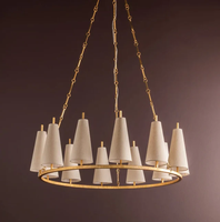 Luminaire suspendu design moderne personnalisé pour îlot de cuisine, salon, lustre en soie avec abat-jour en tissu