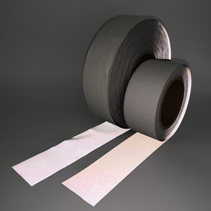 เทปผ้าโพลีเอสเตอร์สีเทาสะท้อนแสงสำหรับเสื้อผ้าปลอดภัย - Product Image 4