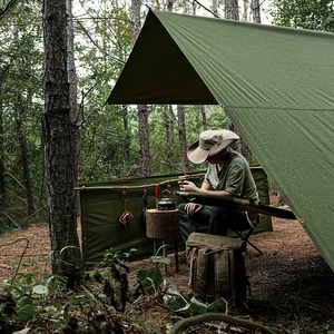 Pared Cortavientos Portátil para Exteriores, para Camping, <span class=keywords><strong>Escalada</strong></span>, Barbacoa, Refugio Resistente al Viento para Todas las Estaciones, con <span class=keywords><strong>Material</strong></span> de Lona - Product Image 2