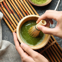Fouet et agitateur traditionnel japonais en bambou Chasen Matcha artisanal fourchettes à mélanger le thé accessoire d'outil
