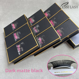 <span class=keywords><strong>ESSI</strong></span> LASH – Extensions individuelles de Faux cils de Volume en cachemire et vison avec étiquette privée, noir mat foncé - Product Image 6