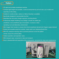 Máquina de Anestesia Veterinaria USMILEPET Directo de Fábrica, Modelo de Precisión UP-DF-DL6, Flujo de Oxígeno de 30-70L/min, 0.5-100kg Veterinaria