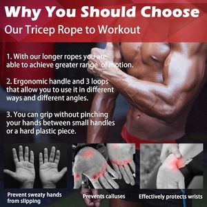 Fitness Training <span class=keywords><strong>Triceps</strong></span> Down Pull Machine Haltère Fly Machine <span class=keywords><strong>avec</strong></span> Poignées En Caoutchouc Biceps Core Strength Tendeur - Product Image 3