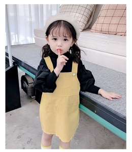 Baby Autumn Clothing Kids Dresses Girls Fairy Fancy <b>Suspenders</b> Jeans Dress From China - Product Image 3