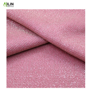 <span class=keywords><strong>Tissu</strong></span> interlock tricoté en polyester 100% de haute qualité avec fil métallique pour robe de soirée - Product Image 2