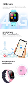 Montre connectée 4G pour enfants 2025 LT25 avec GPS, carte SIM, étanchéité IP67, appel vidéo SOS, réponse aux appels, télécommande, boussole intelligente – Meilleure vente - Product Image 3